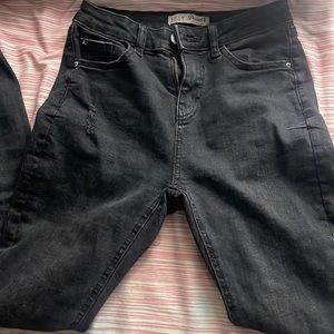 black denim jeans